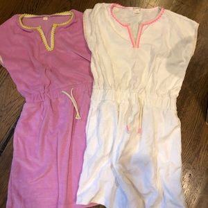 Terry cloth crew cuts cover up, size 12